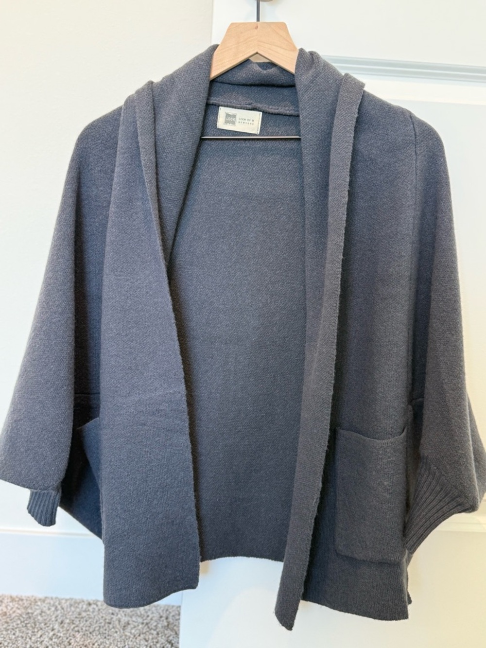 Free People Gray Open Cardigan